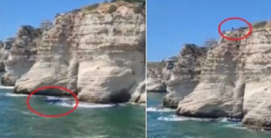 Βηρυτός: Τραγικός θάνατος άνδρα που πήγε να βουτήξει από γκρεμό 36 μέτρων και έπεσε πάνω σε σκάφος (Σκληρό βίντεο)